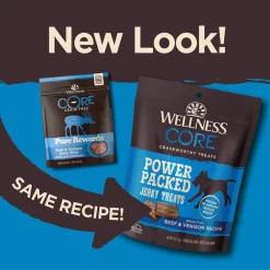 Wellness CORE Power Packed Venison Grain-Free Jerky Dog Treats -Wellness CORE || Caitec Sales 2022 104809 PT2. SY630 V1644903394