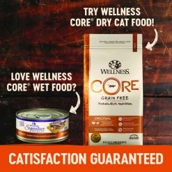 Wellness CORE Signature Selects Shredded Boneless Chicken & Chicken Liver Entree in Sauce Grain-Free Canned Cat Food -Wellness CORE || Caitec Sales 2022 119719 PT3. SY630 V1621989438