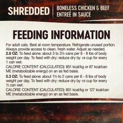Wellness CORE Signature Selects Shredded Boneless Chicken & Beef Entree in Sauce Grain-Free Canned Cat Food -Wellness CORE || Caitec Sales 2022 119726 PT5. SY630 V1594851101