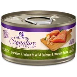 Wellness CORE Signature Selects Chunky Boneless Chicken & Wild Salmon Entree in Sauce Grain-Free Canned Cat Food