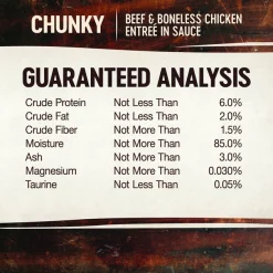 Wellness CORE Signature Selects Chunky Beef & Boneless Chicken Entree in Sauce Grain-Free Canned Cat Food -Wellness CORE || Caitec Sales 2022 119738 PT6. SY630 V1621987944