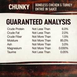 Wellness CORE Signature Selects Chunky Boneless Chicken & Turkey Entree in Sauce Grain-Free Canned Cat Food -Wellness CORE || Caitec Sales 2022 119926 PT6. SY630 V1621982871