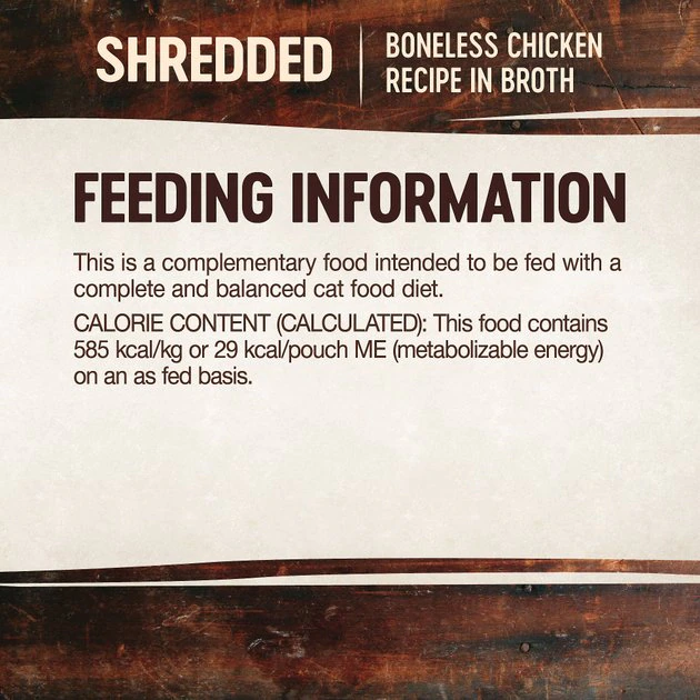 Wellness CORE Simply Shreds Grain-Free Boneless Chicken Wet Cat Food Topper 8 Wellness CORE Simply Shreds Grain-Free Boneless Chicken Wet Cat Food Topper - Image 6