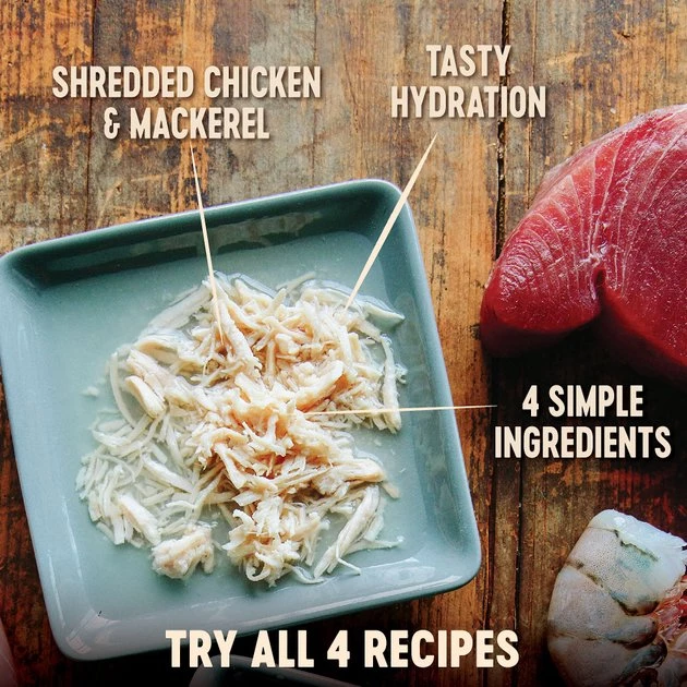 Wellness CORE Simply Shreds Grain-Free Boneless Chicken & Mackerel Wet Cat Food Topper 4 Wellness CORE Simply Shreds Grain-Free Boneless Chicken & Mackerel Wet Cat Food Topper - Image 2