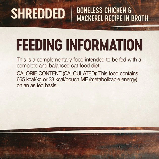 Wellness CORE Simply Shreds Grain-Free Boneless Chicken & Mackerel Wet Cat Food Topper 8 Wellness CORE Simply Shreds Grain-Free Boneless Chicken & Mackerel Wet Cat Food Topper - Image 6