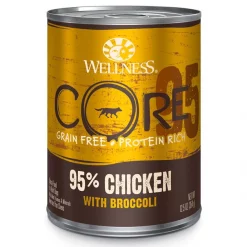 Wellness CORE 95% Grain-Free Chicken & Broccoli Canned Dog Food