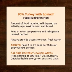 Wellness CORE 95% Grain-Free Turkey & Spinach Canned Dog Food -Wellness CORE || Caitec Sales 2022 120813 PT5. SY630 V1613574134