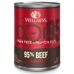 Wellness CORE 95% Grain-Free Beef & Carrots Canned Dog Food