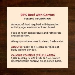 Wellness CORE 95% Grain-Free Beef & Carrots Canned Dog Food -Wellness CORE || Caitec Sales 2022 120815 PT5. SY630 V1613573298