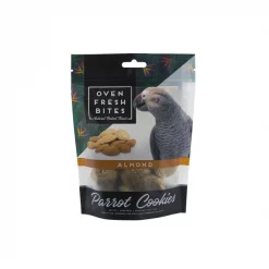 Caitec Oven Fresh Bites Baked Almond Cookies Parrot Treats, 4-oz bag