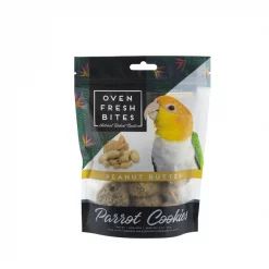 Caitec Oven Fresh Bites Peanut Butter Cookies Parrot Treats, 4-oz bag