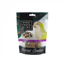 Caitec Oven Fresh Bites Oatmeal Raisin Cookies Parrot Treats, 4-oz bag