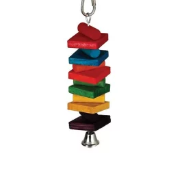 Caitec Featherland Paradise Rainbow Stack Bird Toy, Small