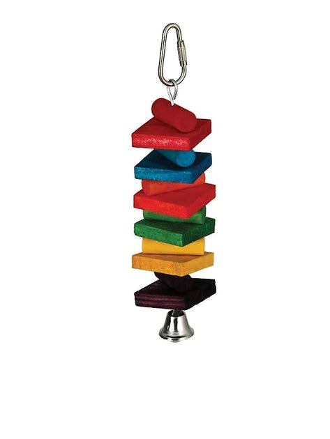 Caitec Featherland Paradise Rainbow Stack Bird Toy, Small 3 Caitec Featherland Paradise Rainbow Stack Bird Toy, Small