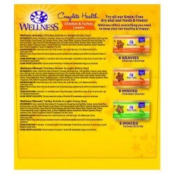 Wellness Chicken & Turkey Lovers Canned Cat Food, 3-oz, case of 24 + Wellness CORE Signature Selects Shredded Boneless Chicken & Chicken Liver Entree in Sauce Grain-Free Canned Cat Food, 5.3-oz, case of 12 -Wellness CORE || Caitec Sales 2022 298656 PT7. SY630 V1621984972