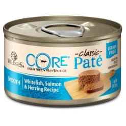 Wellness CORE Natural Grain-Free Turkey & Chicken Liver Pate Canned Kitten Food, 3-oz, case of 12 + Wellness CORE Grain-Free Salmon, Whitefish & Herring Pate Canned Kitten & Cat Food,, 3-oz, case of 12 -Wellness CORE || Caitec Sales 2022 298714 PT4. SY630 V1621987657