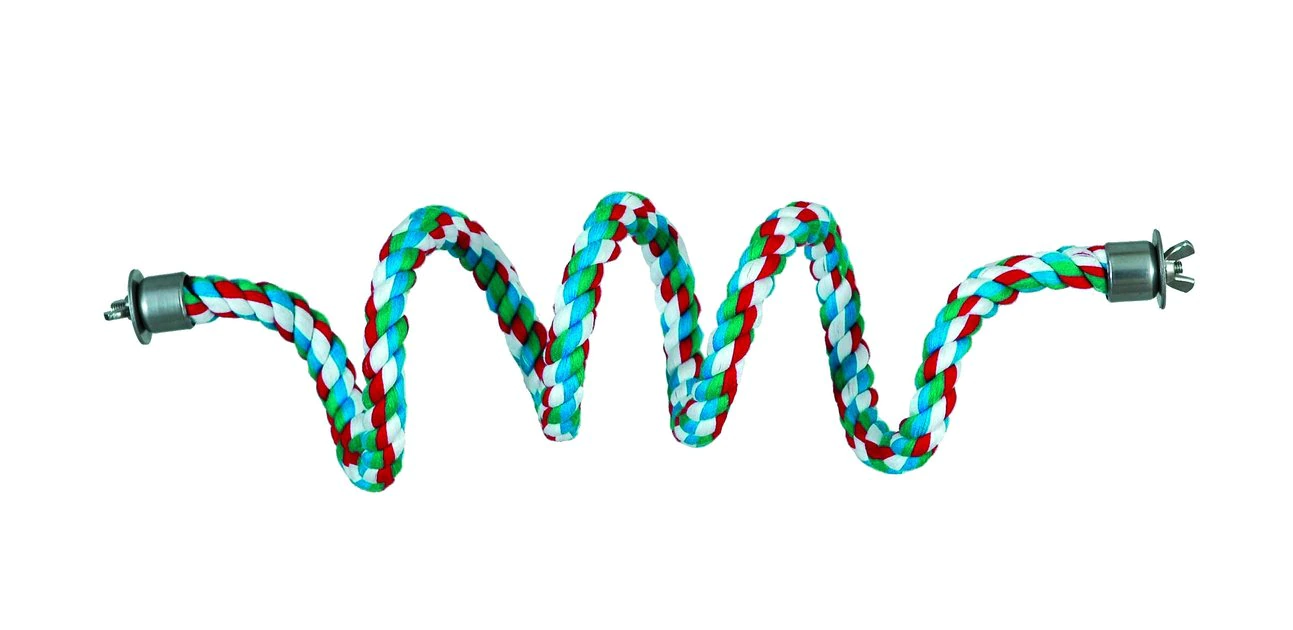 Caitec Featherland Paradise Curled Cotton Perch Bird Toy 3 Caitec Featherland Paradise Curled Cotton Perch Bird Toy