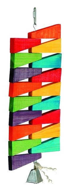 Caitec Featherland Paradise Spinning Triangles Chews Bird Toy 3 Caitec Featherland Paradise Spinning Triangles Chews Bird Toy