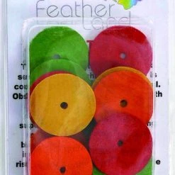 Caitec Featherland Paradise Wood Disks Bird Toy, 20 count