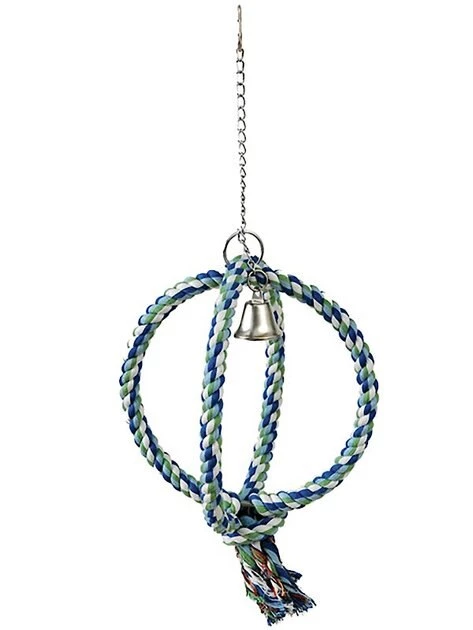 Caitec Featherland Paradise Cotton Sphere Bird Toy 3 Caitec Featherland Paradise Cotton Sphere Bird Toy