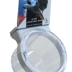 Caitec Featherland Paradise Plastic Crock With Locking Ring Bird Toy