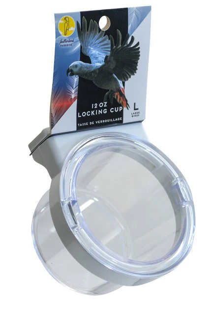 Caitec Featherland Paradise Plastic Crock With Locking Ring Bird Toy 3 Caitec Featherland Paradise Plastic Crock With Locking Ring Bird Toy