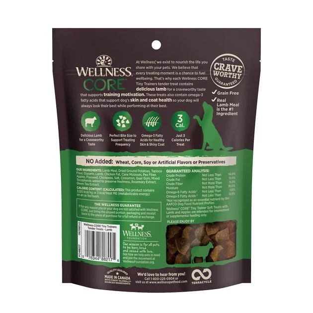 Wellness CORE Tiny Trainers Tender Treats Lamb Dog Treat 4 Wellness CORE Tiny Trainers Tender Treats Lamb Dog Treat - Image 2