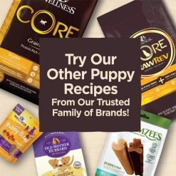 Wellness CORE Brainiac Puppy Beef & Turkey Soft Training Dog Treats, 3-oz bag -Wellness CORE || Caitec Sales 2022 352531 PT5. SY630 V1641484907