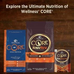 Wellness CORE Simply Shreds Chicken, Beef & Carrots + Chicken, Salmon & Pumpkin Wet Dog Food Topper -Wellness CORE || Caitec Sales 2022 367552 PT8. SY630 V1644449553