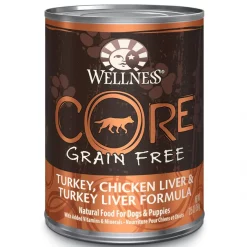 Wellness CORE Grain-Free Turkey, Chicken Liver & Turkey Liver Formula Canned Dog Food