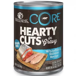 Wellness CORE Hearty Cuts in Gravy Whitefish & Salmon Recipe Grain-Free Canned Dog Food