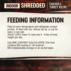 Wellness CORE Grain-Free Hearty Cuts in Gravy Indoor Shredded Chicken & Turkey Recipe Canned Cat Food -Wellness CORE || Caitec Sales 2022 95706 PT6. SY630 V1605833511