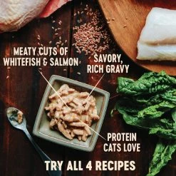 Wellness CORE Grain-Free Hearty Cuts in Gravy Shredded Whitefish & Salmon Recipe Canned Cat Food -Wellness CORE || Caitec Sales 2022 95712 PT2. SY630 V1605836212