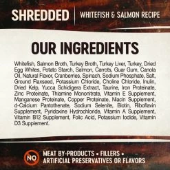 Wellness CORE Grain-Free Hearty Cuts in Gravy Shredded Whitefish & Salmon Recipe Canned Cat Food -Wellness CORE || Caitec Sales 2022 95712 PT4. SY630 V1605843709