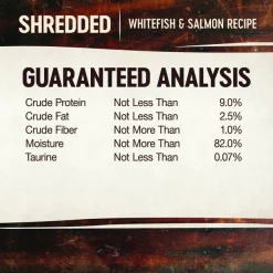 Wellness CORE Grain-Free Hearty Cuts in Gravy Shredded Whitefish & Salmon Recipe Canned Cat Food -Wellness CORE || Caitec Sales 2022 95712 PT5. SY630 V1605835010