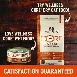 Wellness CORE Grain-Free Hearty Cuts in Gravy Shredded Whitefish & Salmon Recipe Canned Cat Food -Wellness CORE || Caitec Sales 2022 95712 PT7. SY630 V1605831412